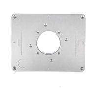 Fdit DIY Router mesa Insertar placa y anillo de inserción carpintería para bancos de carpintería 300 mm x 235 mm x 9,5 mm