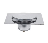 Fdit Drenaje de Piso Pedal Cuadrado Tipo de Rebote Desodorante Drenaje de Piso Acero Inoxidable para Cuarto de Garaje Sótano(#2)