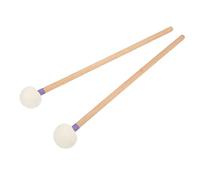 Fdit Drum Mallet Accessory Premium Cabeza de Fieltro Manija de Madera Non Slip 2pcs Mallet de Batería para SNARE (Violeta)