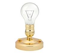 Fdit E26 / E27 Vintage Industrial Techo/Luz de Pared Soporte de Base Lámpara de Bulbo Colgante Enchufe de Tornillo(Oro)