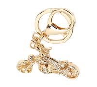 Fdit Elegante Llavero de Coche, Elegante Llavero de Aleación de Zinc Brillante con Diamantes de Imitación Checos con Diseño único, para Decoración de Bolsos, Regalo Colgante de Coche