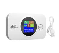 Fdit Enrutador WiFi 4G Portátil, Punto de Acceso Móvil a Internet LTE de Alta Velocidad de 300Mbps con Ranura para Tarjeta SIM para Viajes, Acampar Al Aire Libre