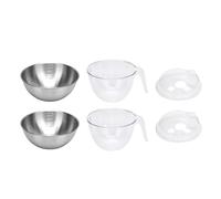 Fdit Envalía de Hielo Refrigerada con Tapa, 2 Piezas Grandes Platos para Servir, Ensalada Helada de Acero Inoxidable, Juego de Ensalada Helado para Pasta Fría de Pasta Fruta