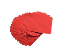 Fdit Envoltorios de Papel de Aluminio para Dulces, 3x3 Pulgadas, 100 Hojas de Papel de Aluminio para Postres de Chocolate y Hojas de té, 7 Opciones de Colores para Confitería y (rojo)