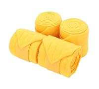 Fdit Envolturas para Patas de Caballo, 4 Unidades de Envolturas de para Entrenamiento y Competición, Protección Ajustable para Piernas de 4,33x118,1 Pulgadas para Actividades (Yellow)