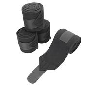 Fdit Envolturas para Piernas de Caballo de 9.8 Pies, 4 Envolturas de para Entrenamiento y Competencia, Vendas Protectoras Ajustables para Actividades Ecuestres (Black)