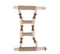 Fdit Escalera para Pájaros de Madera de Haya, Juguete Antideslizante para Escalar Loros para Decoración y Ejercicio de Jaulas, Accesorio de Juego Seguro para Loros, Periquitos y