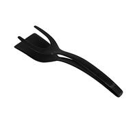 Fdit Espátula para Alimentos, Espátula de Cocina Antiadherente Resistente a Altas Temperaturas con Bordes Inclinados para Voltear Huevos Fritos, Panqueques, Filetes y Hornear Pan, (BLACK)