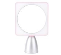Fdit Espejo de Maquillaje Iluminado, Espejo de Tocador LED de Brillo Ajustable para Viaje en Casa, 234x357x100mm (Plata Rosa)