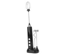 Fdit Espumador de Leche Eléctrico de Mano, Batidor Portátil Recargable por USB para café y Cocina, Mini Batidora de Acero Inoxidable con Múltiples Accesorios