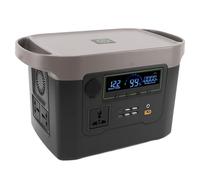 Fdit Estación de Energía Portátil 500W 460Wh, Onda Sinusoidal Pura con 5 Puertos USB y Toma de CA Tipo C, Generador Solar 100W para Acampar, Emergencias en el Hogar, (Enchufe europeo de 220 V.)