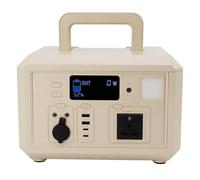 Fdit Estación de Energía Portátil 600W 460Wh, 2 Puertos USB-C de 100W, 2 USB, Tomacorriente de CA de Onda Sinusoidal Pura, Generador Solar para Acampar, Hogar, (Enchufe europeo de 220 V.)