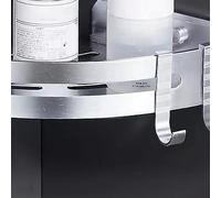 Fdit Estante de Almacenamiento para Baño sin Perforaciones, Estante Esquinero de Aleación de Aluminio Duradero para Organización del Hogar, Cocina y Baño (Plata triangular)