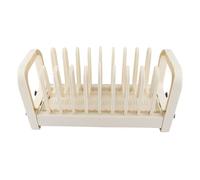 Fdit Estante de Drenaje Organizador de Platos de Plástico de Primera Calidad, Soporte de Almacenamiento de Platos Multifuncional para Organización de Cocina