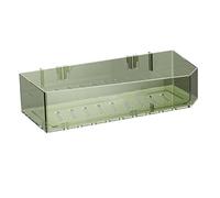 Fdit Estante de Ducha de Plástico, Carrito Multifuncional de Hermoso Diseño Montado en la Pared para Almacenamiento de Baño, 1x (GREEN)