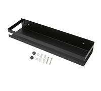 Fdit Estante de la Rejilla de Baño Estante de Ducha de Acero Inoxidable Espacio Negro de Almacenamiento Grande sin Instalación de Perforación con Adhesivo Fuerte para Hoteles Baños