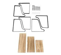 Fdit Estante Flotante Rústico de Madera de 3 Piezas, Juego de Repisas de Pared de 5.9x9.8x0.8 Pulgadas con Soporte de Hierro para Almacenamiento en Hogar