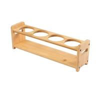 Fdit Estante para Botellas de Aceite de Madera con 4 Orificios, Estructura Delgada, de Almacenamiento Organizador de Cocina, para Botellas de Especias, Frascos, Condimentos, (Ranuras
