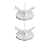 Fdit Estante para Pelotas de Golf Soporte de Exhibición para Pelotas de Golf Soporte para de con Bordes Lisos de Alta Estabilidad Material Acrílico para (Blanco Paquete de 2)