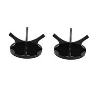 Fdit Estante para Pelotas de Golf Soporte de Exhibición para Pelotas de Golf Soporte para de con Bordes Lisos de Alta Estabilidad Material Acrílico para (Negro Paquete de 2)