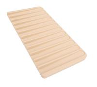 Fdit Estera de Secado de Silicona para Cocina, Tapete de Drenaje de 15,4x7,9 Pulgadas para Platos, Ollas y Salvamanteles con Diseño Antideslizante (Beige)