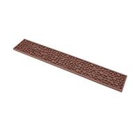 Fdit Estera para Barra de café, Estera de Drenaje Antideslizante de Silicona de PVC, Resistente Al Calor, 60x10cm, Apta para Lavavajillas, para Accesorios de Mostrador de Barra de (BROWN)