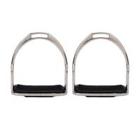 Fdit Estribos para Montar a Caballo, par de Estribos de Caucho y Revestimiento de Hierro con Almohadillas Antideslizantes para Sillas de Montar Ecuestres Accesorios para Montar a