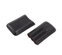 Fdit Estuche Pequeño para Humidificador de Cigarros, Estuche de Transporte para Cigarros 3 Espacio de Almacenamiento de Cigarros para Regalo del Día del Padre (Negro)