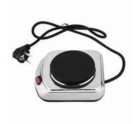 Fdit Estufa Eléctrica de 500 W, Mini Placa Caliente Portátil con Calentamiento Rápido y Revestimiento Antiadherente, para Cocinar café, té, Sopa y Olla Caliente en Casa