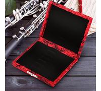 Fdit Exquisita Caja de Almacenamiento de Caña de Oboe, Madera de, Protección de Colisión, Agujeros Transpirables, Azul para los Jugadores de Oboe (rojo)