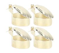 Fdit Extintor Automático de Velas con Patrón de Carcasa de Metal de 4 Piezas, Amplia Aplicación para Velas, Seguro y Duradero (Gold)