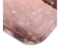 Fdit Felpudo Navideño, Tapete Absorbente Antideslizante de Franela para Decoración del Hogar, con Patrón Navideño para Vestíbulo, Cocina, Dormitorio, Baño, Oficina, 40x60cm