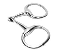 Fdit Filete de Oliva para Caballos, Boquilla de Eslabón Ovalado de Acero | Bocado de Entrenamiento Ecuestre Resistente Al óxido, Metal Liso Pulido para una Comunicación Suave, Se Adapta a Ponis en
