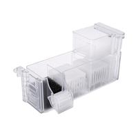 Fdit Filtro de Acuario Colgante Caja de Filtro de Cascada de Circulación de Agua de 3 W para Pecera, con de Filtración de 3 Etapas, Diseño Compacto Montado en la Pared, Fácil de (Enchufe de la UE