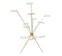 Fdit Frutero Explotado, Estante de Exhibición de Frutas de Aleación de Aluminio de Estilo Flotante de 360 grados, Gran Capacidad para Mostrador de Mesa de Comedor de Cocina (GOLD)