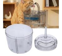 Fdit Fuente de Agua Automática para Mascotas, Dispensador de Agua para Gatos con Energía Solar de 2 litros con Sensor Inteligente Fuente de Circulación Recargable por USB para Gatos