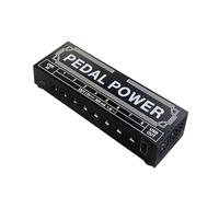 Fdit Fuente de Alimentación para Pedal de Guitarra de 8 Canales, Rendimiento Limpio y Seguro para Músicos, Metal Negro 14 X 4,3 X 2,7 Cm