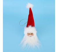 Fdit Funda Navideña para Tapa de Botella de Vino, Hermosa Decoración Roja para Botellas de Vino y árbol de Navidad, Tela No Tejida Duradera, 30 X 8 Cm, 1 Unidad (pequeño sombrero rojo)