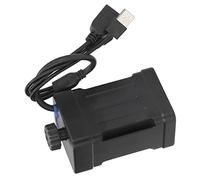 Fdit Funda para Cargador de Batería, Caja de Batería de Carga Rápida USB de 5V con 4 Ranuras y Pantalla de Alimentación de Chip Inteligente para Baterías