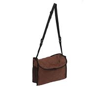 Fdit Funda para Silla de Ruedas, Bolsa Colgante de Poliéster para Andador, Silla Eléctrica, Mochila Marrón, Gran Capacidad, Portátil, Plegable, Ligera con Asa para Uso en Interiores y
