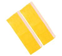Fdit Fundas para Manijas de Refrigerador, para Manijas de Refrigerador, Terciopelo Suave, a Prueba de Polvo, Juego de 2 Piezas con Ajuste Elástico para de 9-11 Cm, Decoración (YELLOW)
