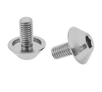 Fdit G-510 2pcs M5 * 12 Mm para Bicicleta para Bicicletas para Botellas de Botellas Vite A A, Boltones Bolds en en en LEGA Anti-rusa para Freno de Disco o Jaula, para Entusiastas del Ciclismo (SILVER)
