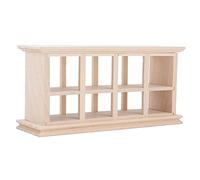 Fdit Gabinete de Panadería de Muñecas de Exhibición de Pasteles de Comida en Miniatura a Escala 1/12, Gabinete en Miniatura Realista de Casa de Muñecas con Diseño de Bordes Redondeados, Exhibición