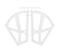 Fdit Gabinete de Zapatos Ahuecado de Dos Capas Inicio Plástico ABS Accesorios de Zapatero de Dos Capas Gabinete de Zapatos Soporte de Estante Bisagras Accesorio para Dormitorio Sala de Estar(2#)