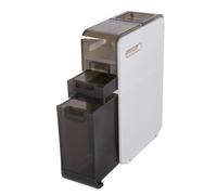 Fdit Gabinete Delgado y Estrecho de 4 Niveles, Torre de Almacenamiento Alta con Cajones Transparentes y Ruedas Rodantes para Baño, Organizador de Papel Higiénico, Espacios Pequeños (2 Niveles)