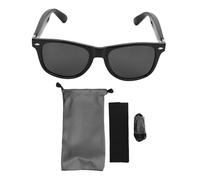 Fdit Gafas Gafas Inteligentes, Gafas de Audio Inalámbricas con Reproducción 7H BT 5.4 Carga Magnética Cancelación de Ruido para Llamadas de Música Lente TAC para PC (De Tinta Negro)