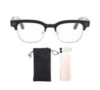 Fdit Gafas Inteligentes, 8MP 4K AI Gafas Inteligentes con Traducción en Tiempo Real IP66 de Grabación en Primera a Prueba de Agua con Transferencia WiFi para Viajes Al Aire