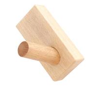 Fdit Gancho de Pared de Madera Ganchos de Madera para Abrigos Montables en la Pared 8 X 3,9 X 3,5 Pulgadas con de Haya de Nogal Negro para Sala de Estar, Dormitorio, Cocina, (BROWN)