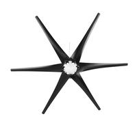 Fdit Generador de Viento de 800 W Generador 6 Turbinas Industriales de Cuchilla Luna Velocidad de Inicio, Baja Vibración, Generación de Electricidad de Ruido de Año (24V)