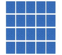 Fdit Gradilla Flotante para Tubos de Espuma, Rejilla de Espuma de Celda Cerrada de Polietileno de Alta Densidad para Tubos de Centrífuga, Soporte (Azul oscuro 18 orificios 20 piezas (para tubo de)